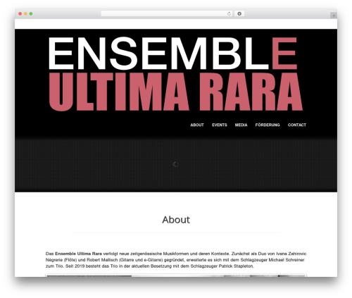 Best WordPress theme Musicpro - ultimarara.com