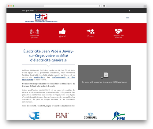 Betheme WordPress theme - electricitejeanpate.com