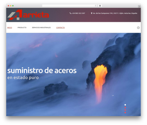 cherry theme WordPress - acerosarrieta.es