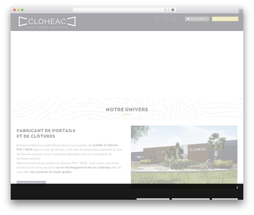 cloheac WordPress theme - cloheac.fr
