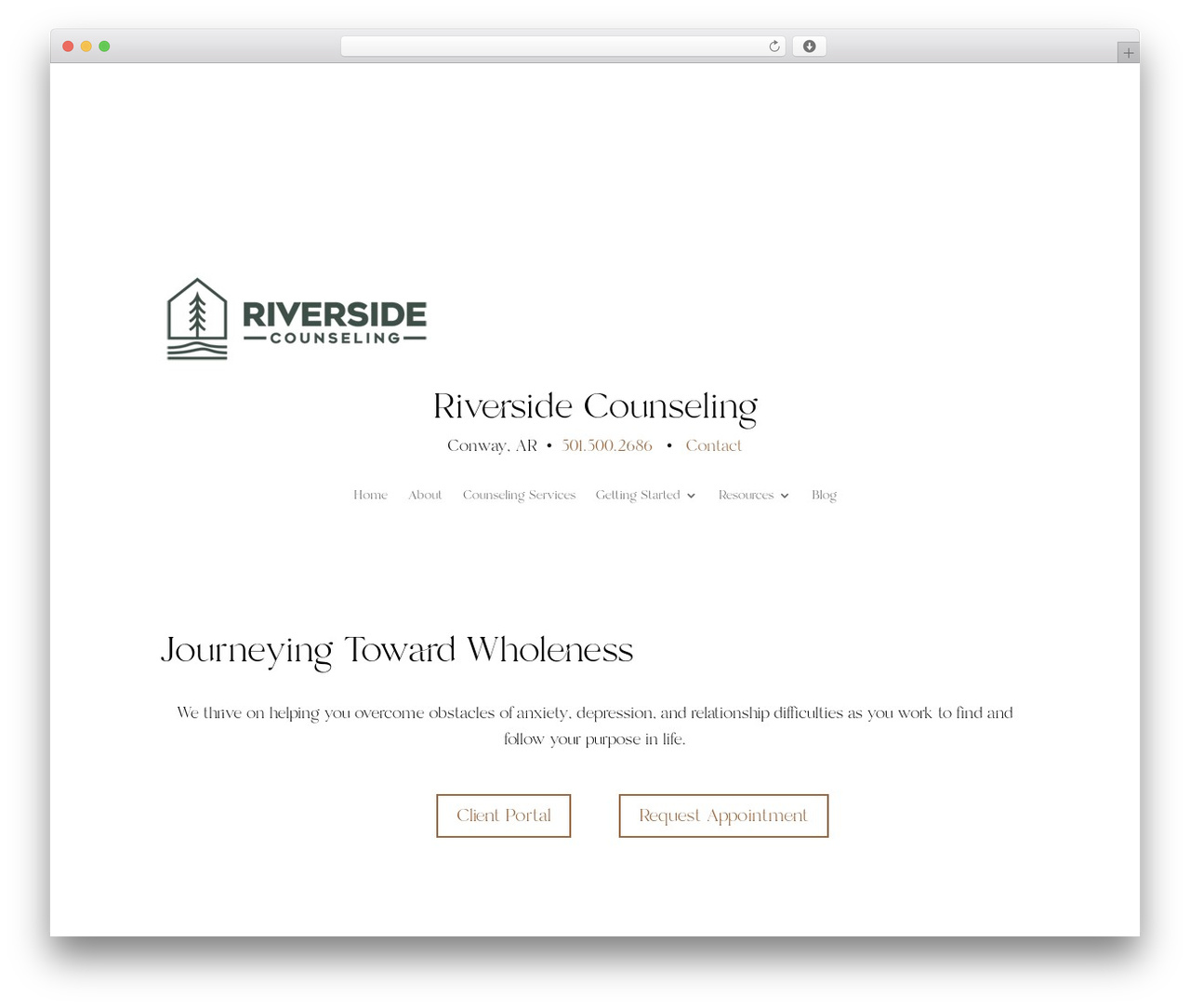 Divi theme WordPress - riversidecounseling.com