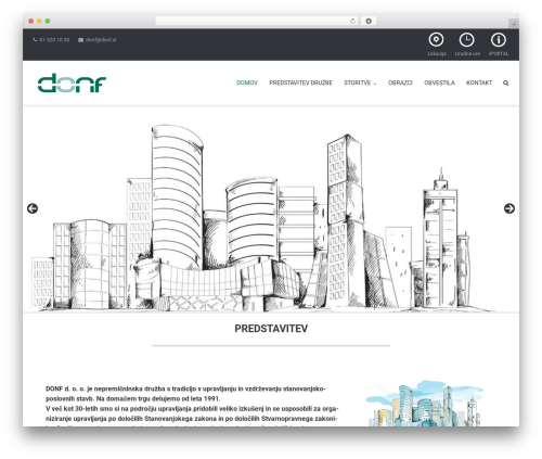 DONF theme WordPress - donf.si