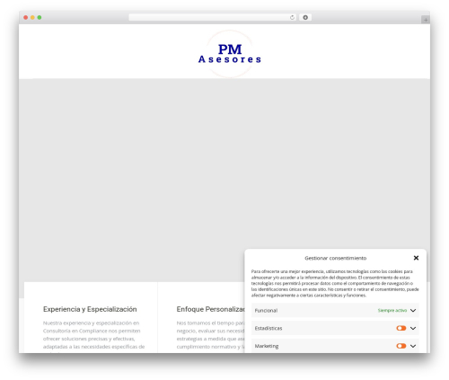 Fixtech top WordPress theme - pm-asesores.com