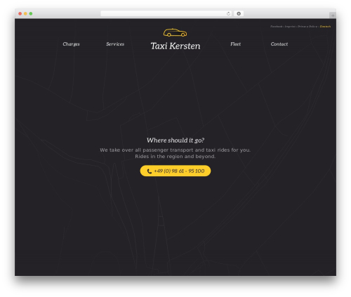 PageBuilder theme WordPress - taxi-kersten.de