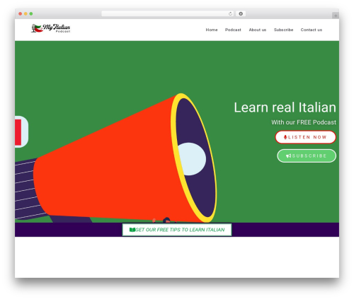 Podcaster SecondLine top WordPress theme - myitalianpodcast.com Podcaster SecondLine top WordPress theme - myitalianpodcast.com