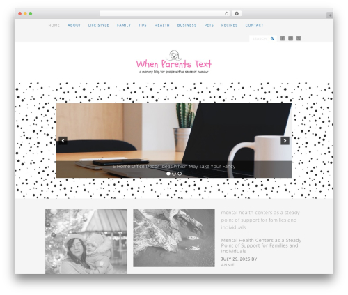 Theme WordPress Pretty Creative - whenparentstext.com