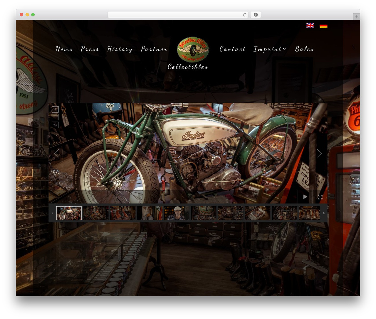 WordPress theme Divi - gasolinealley.de