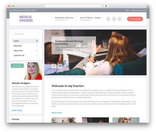 WordPress theme MentalPress WP Theme - nataliahodgers.com