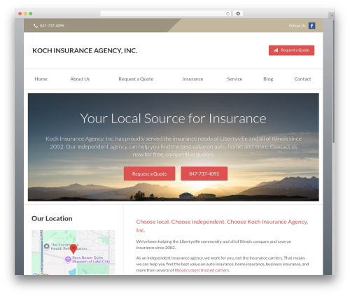 WordPress website theme SB5 - kochinsure.com