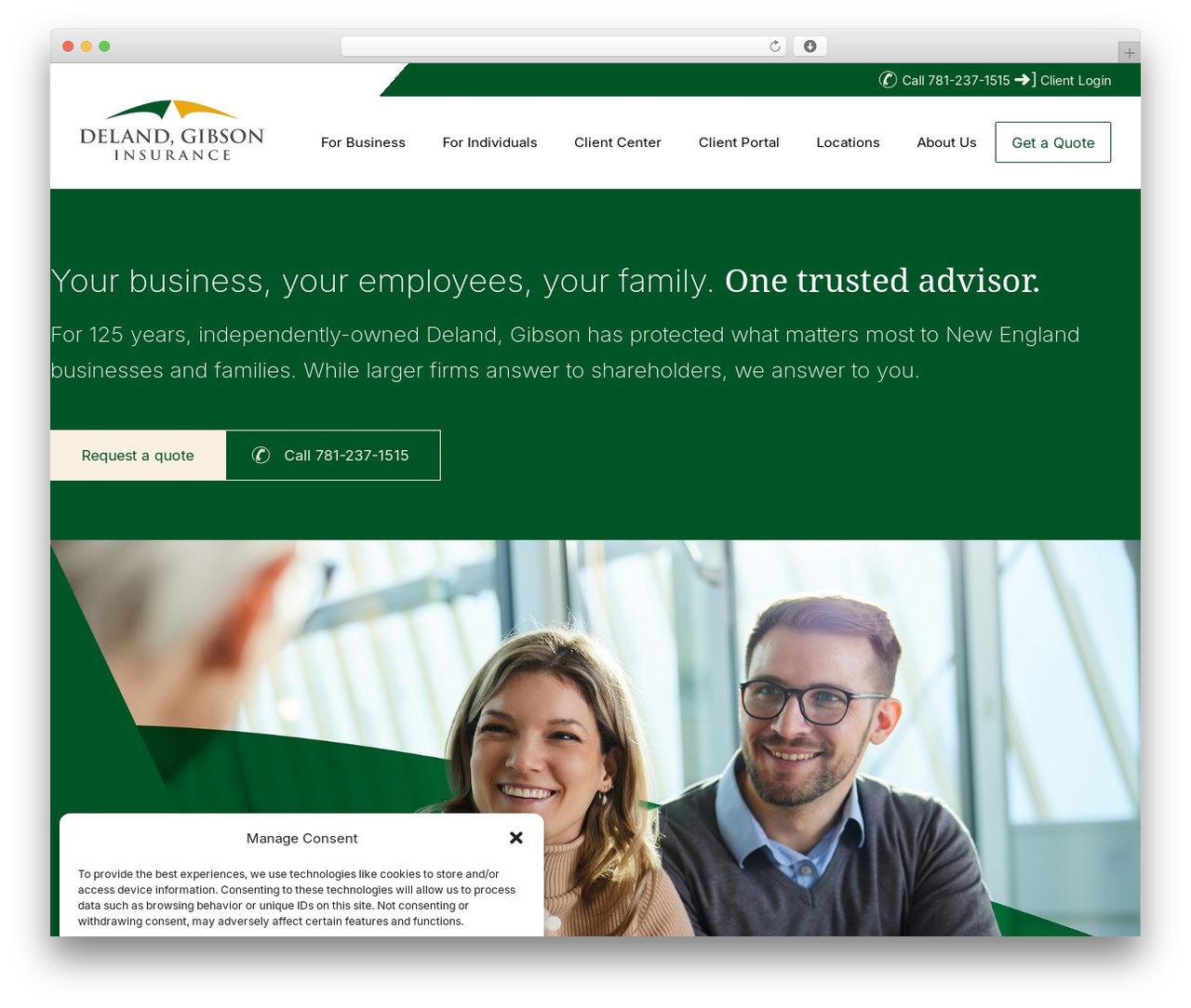 WP theme Pro - delandgibson.com