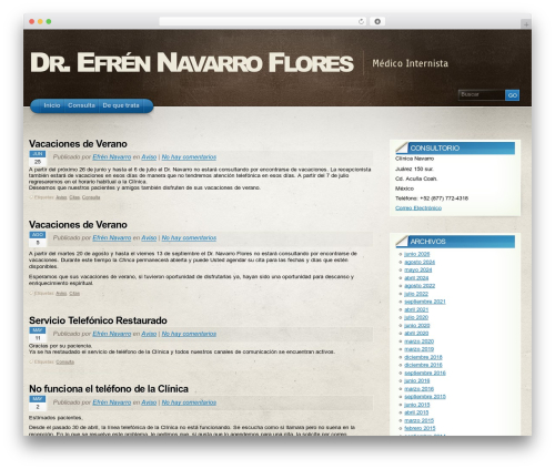 Arclite WordPress theme - doctornavarro.com