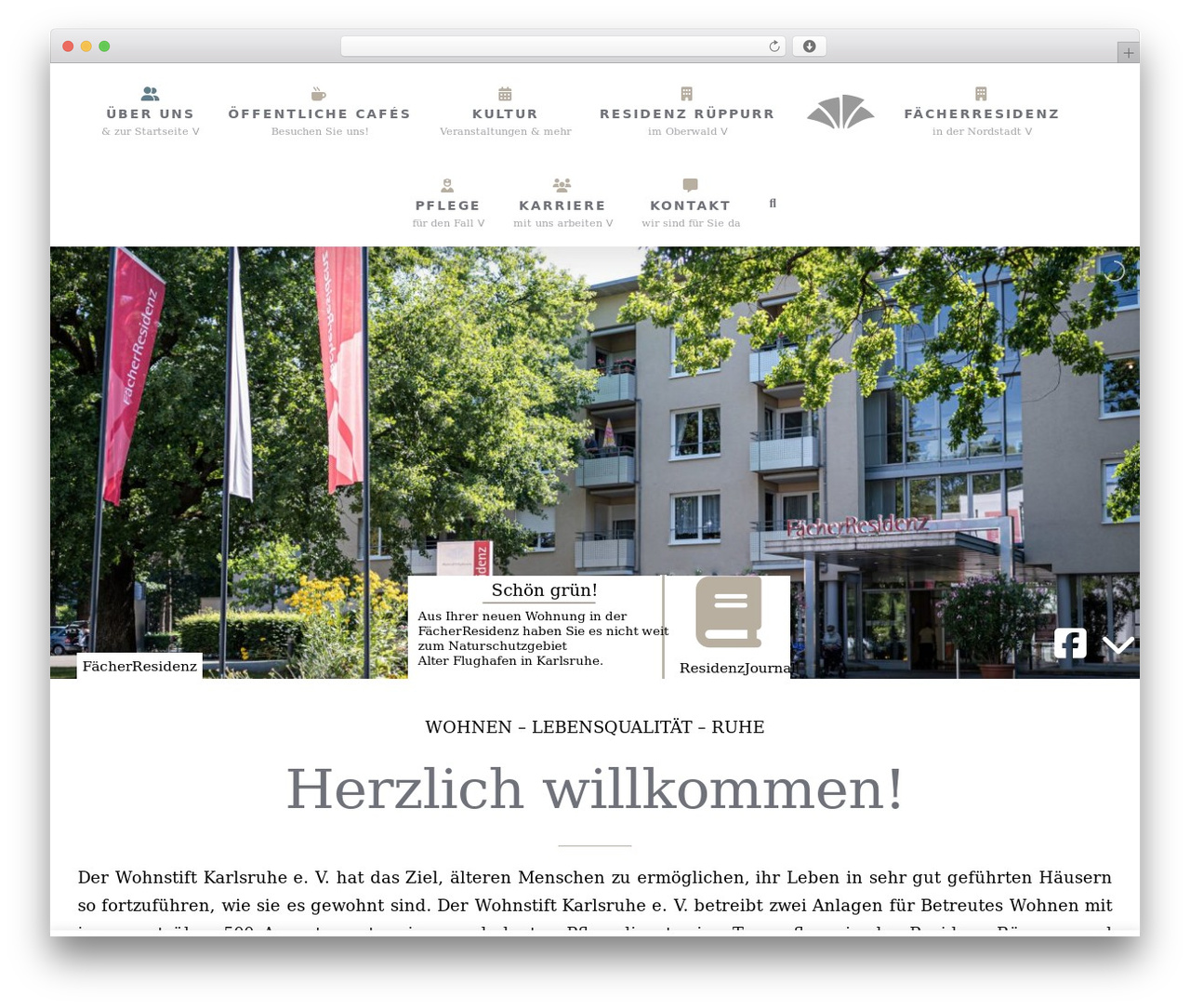 Avada theme WordPress - wohnstift-ka.com