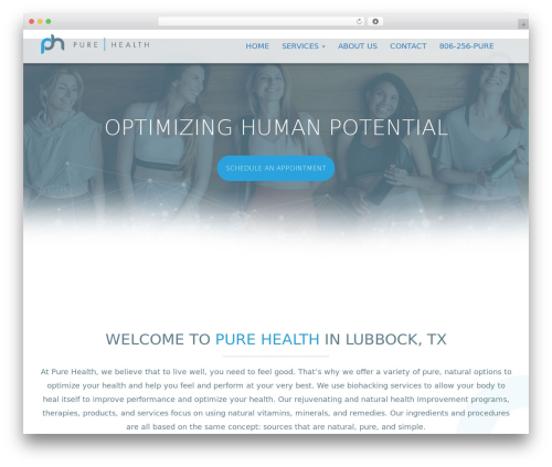 Base Bootstrap4 theme WordPress - pureivhealth.com