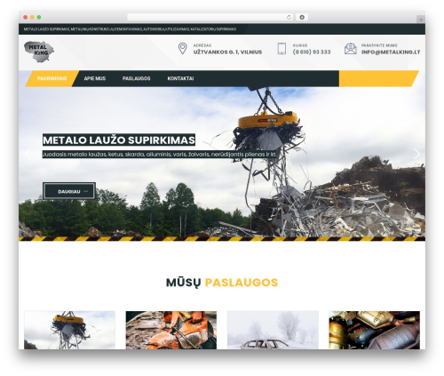 ConstructorOne theme WordPress - metalking.lt