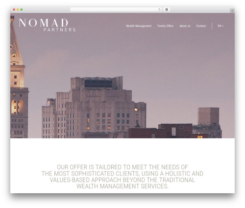 devdummy best WordPress theme - nomad-partners.com
