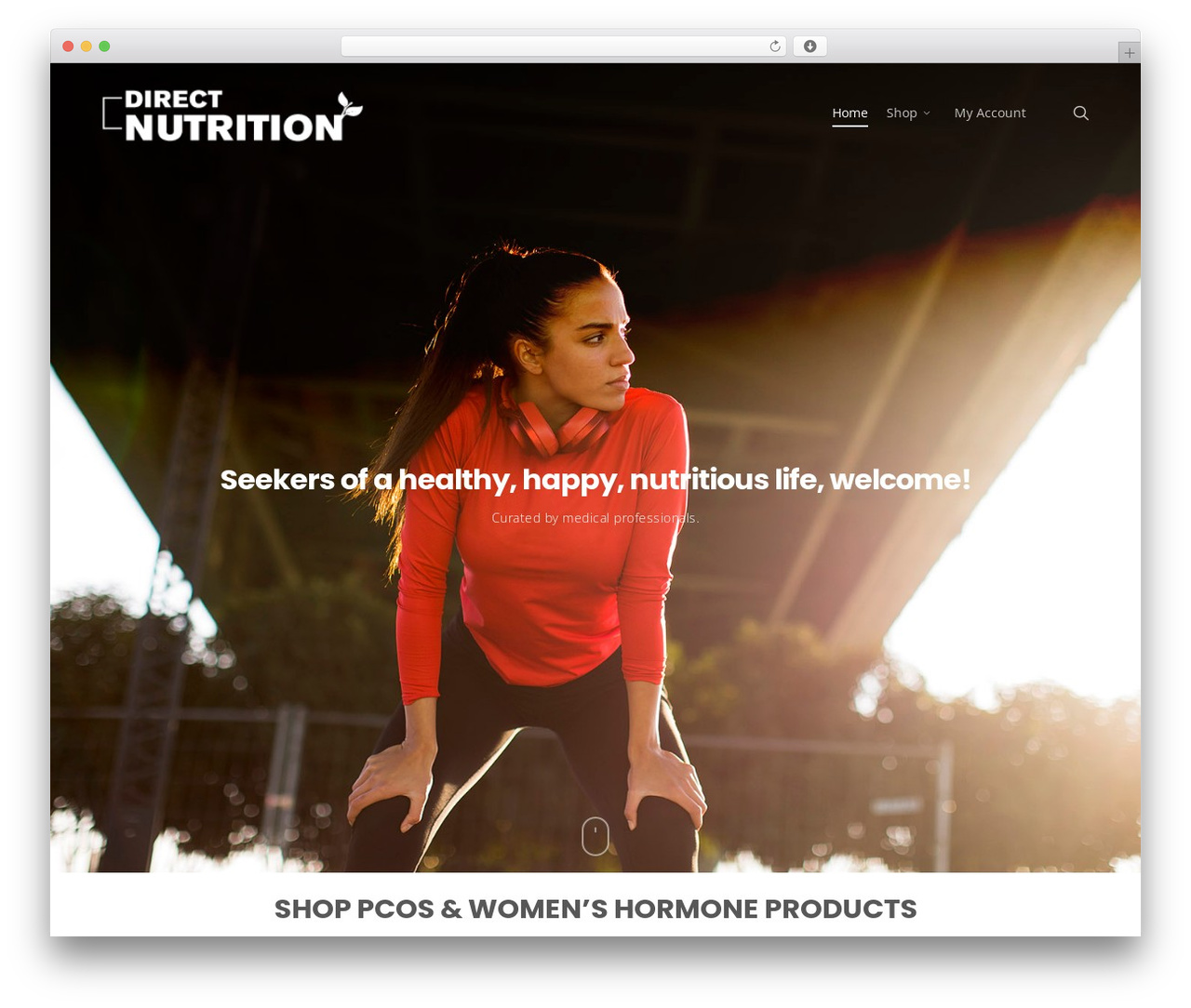Salient WordPress shopping theme - directnutritionstore.com