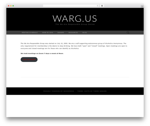 Suits WordPress theme - warg.us