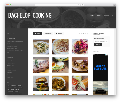 The Kitchen Table best WordPress theme - bachelorcooking.us