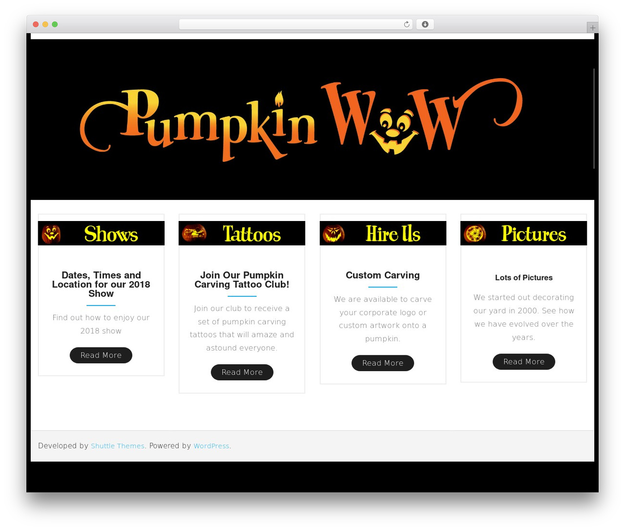 Theme WordPress Shuttle - pumpkinwow.com