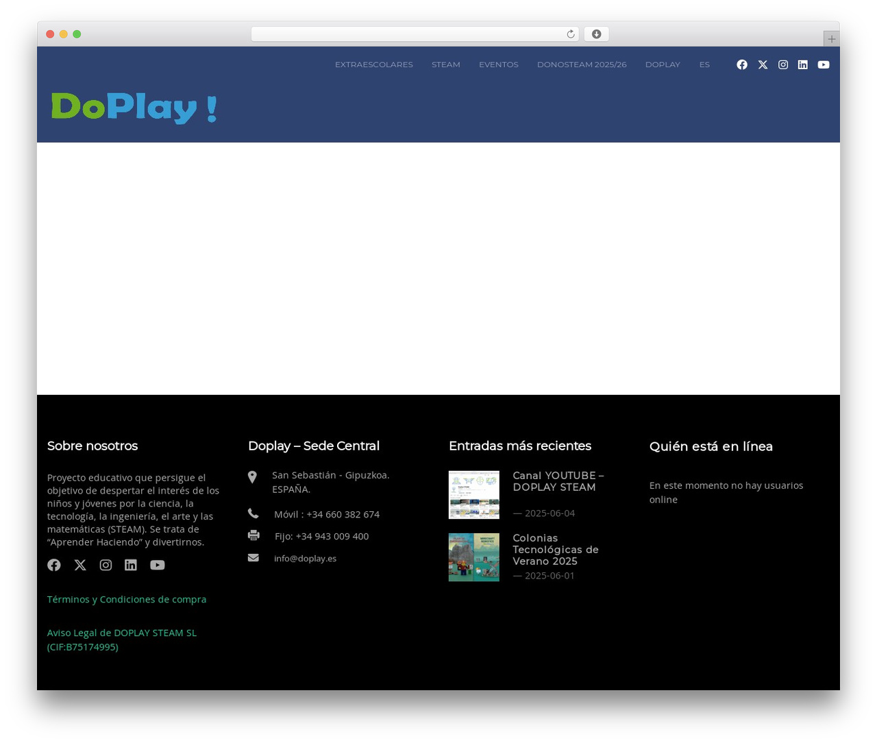WordPress theme MasterStudy - doplay.es