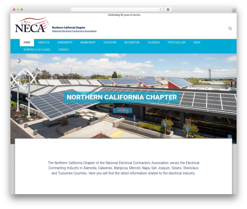 WordPress theme NECA - norcalneca.org