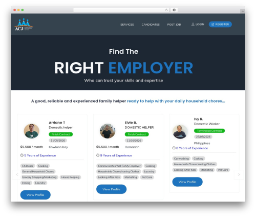 Wp job board WordPress plugin - acj.com.hk
