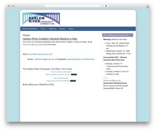 Catalyst theme WordPress - harlemriverworkinggroup.org