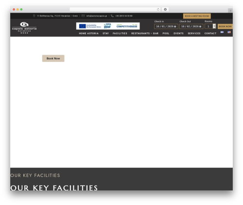 FiveStar premium WordPress theme - capsishotels.gr/astoria