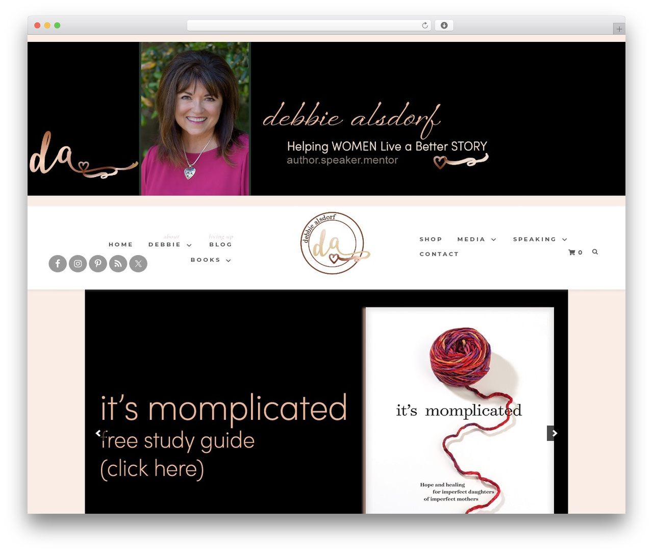 Hello Luv WordPress theme - debbiealsdorf.com