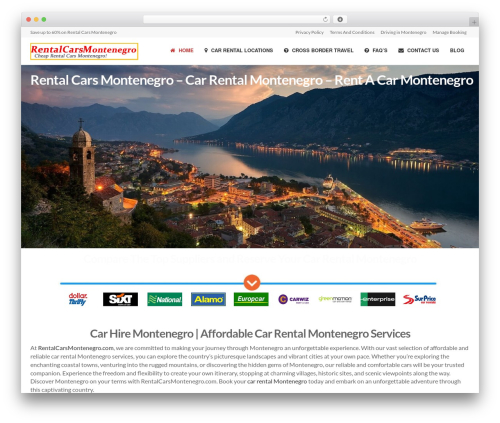 MX car rental WordPress theme - rentalcarsmontenegro.com
