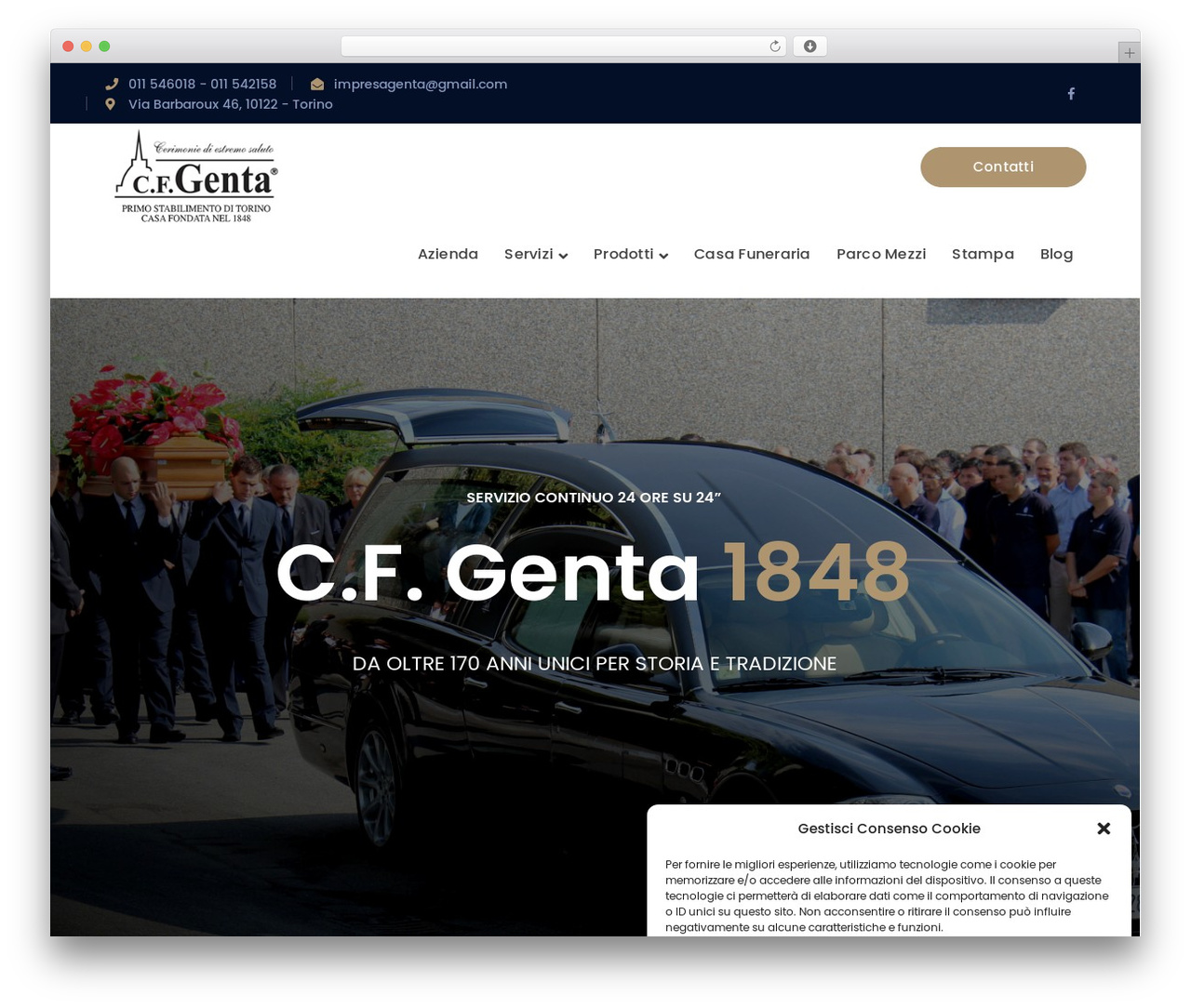 Theme WordPress Bauer - genta-onoranzefunebri.com