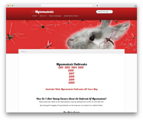 Theme WordPress Explorable - myxomatosis.com.au