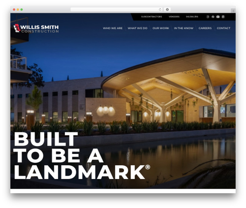 Willis Smith Construction theme WordPress - willissmith.com