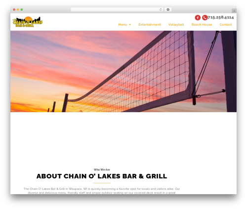 WordPress theme Fluid 44 - chainolakesbar.com