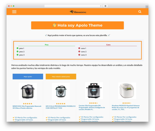 WordPress theme Apolo Theme - demo.apolotheme.com