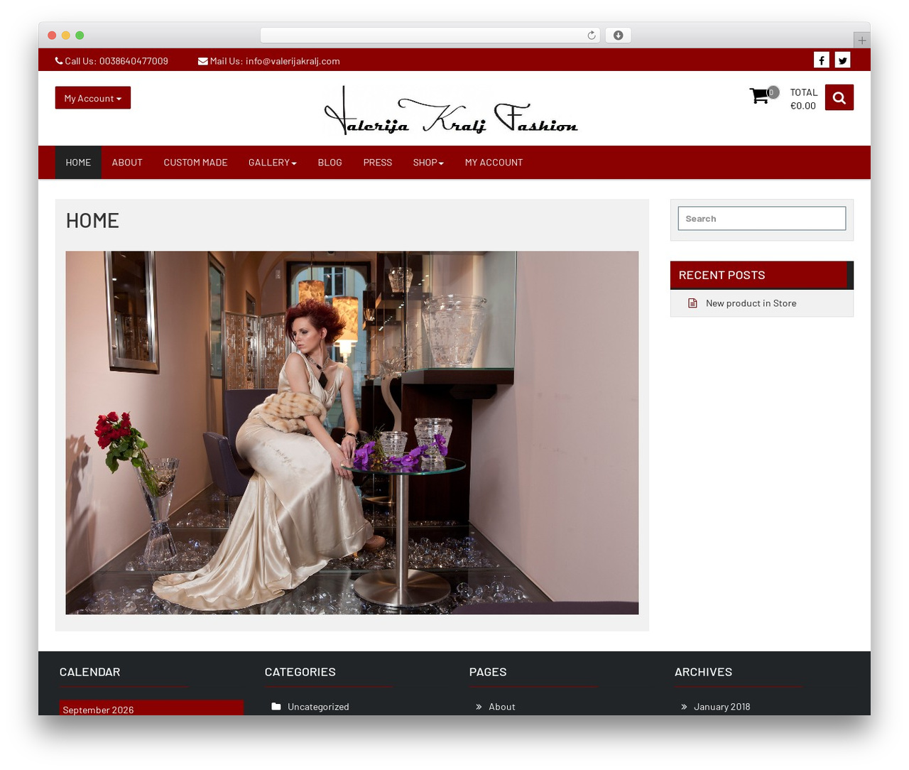 WordPress theme Open Store - valerijakralj.com