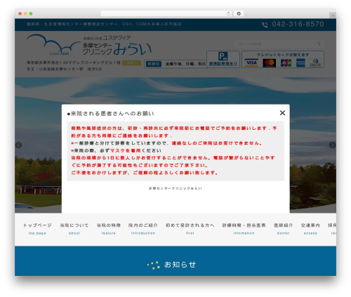 Business calendar WordPress plugin - tama-mirai.com