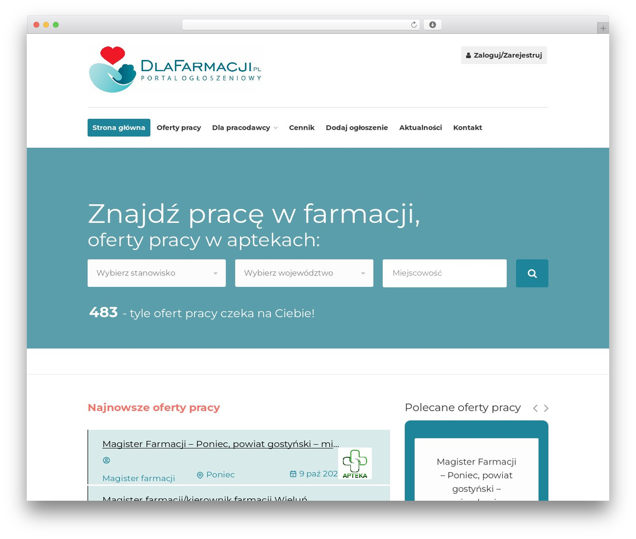WordPress theme WorkScout - dlafarmacji.pl WordPress theme WorkScout - dlafarmacji.pl