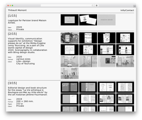 WP theme Lay Theme - thibaultmomont.com