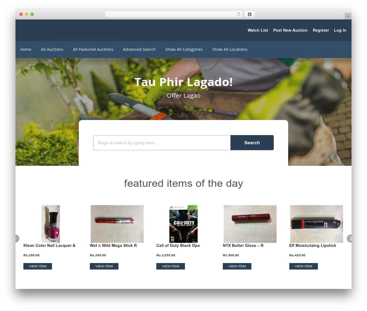 auctiontheme top WordPress theme - offerlagao.com