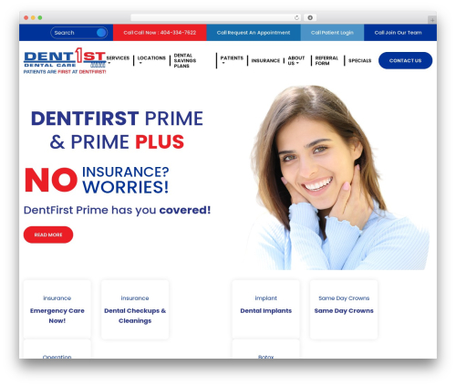 dentfirst WordPress theme design - dentfirst.com