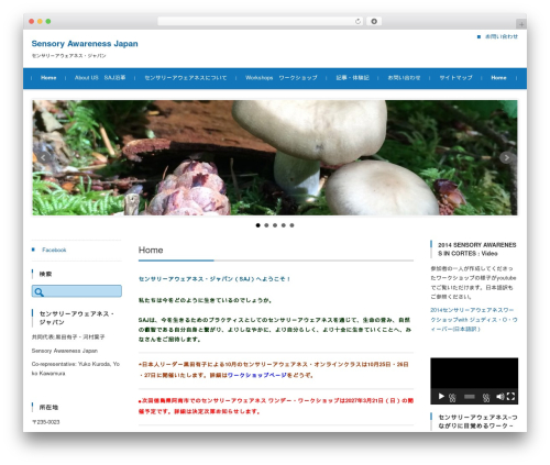 FSVBASIC WordPress theme design - sensoryawareness.jp