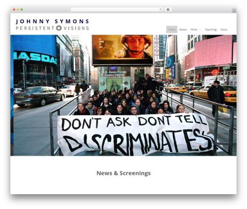 Persistent Visions WordPress theme - persistent-visions.com