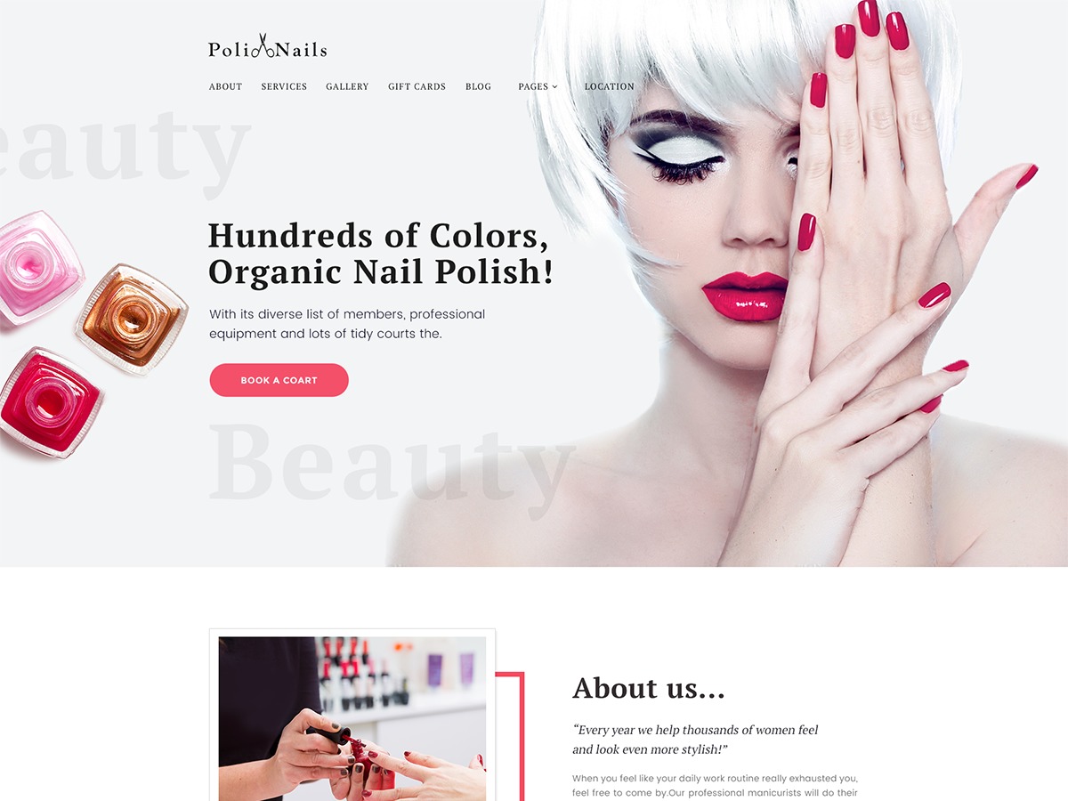 PoliNails WordPress theme by Jetimpex