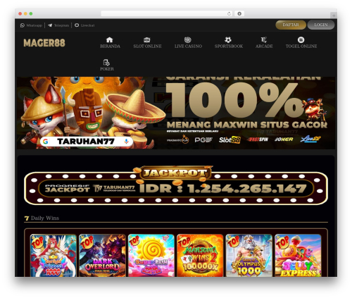Taruhan77 premium WordPress theme - mager88.org