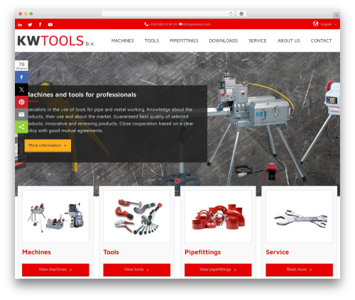 Theme WordPress Brancom Template - kwtools.com