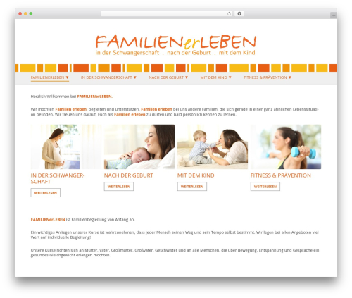 Twenty Twelve best WordPress theme - familienerleben.de