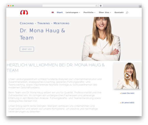 WordPress theme Divi - monahaug.de