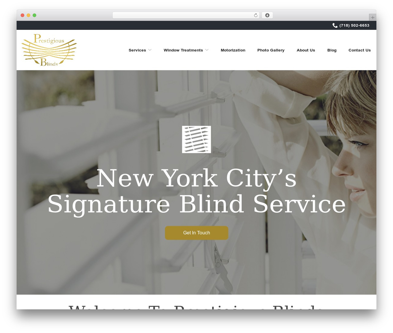 WordPress theme Reach Local - prestigiousblindsnyc.com