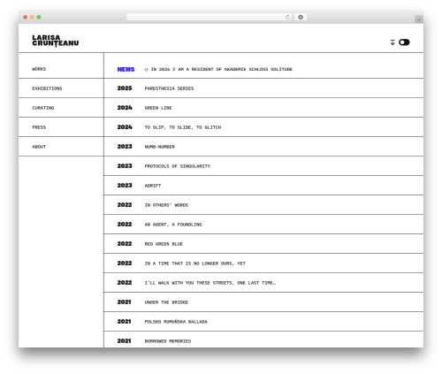 WordPress theme Thistle - larisacrunteanu.com